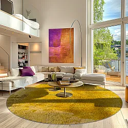 Tapete redondo - Arbus (dourado)