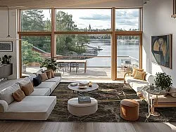 Tapete Wilton - Aris (preto/dourado)