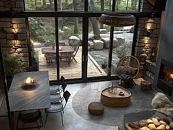 Tapete redondo - Artena (cinza)