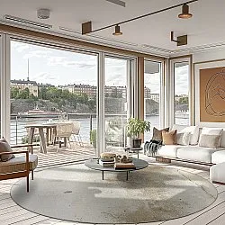 Tapete redondo - Aurelia (bege)