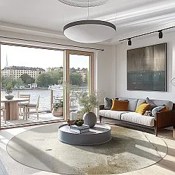 Tapete redondo - Aurelia (bege)