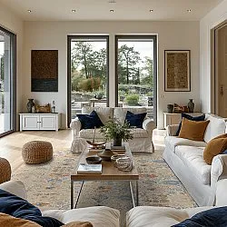 Tapete Wilton - Autoire (bege)