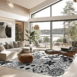 Tapete Wilton - Avent (bege/preto)