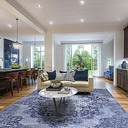 Tapete Wilton - Badem (azul)