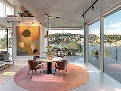 Tapete redondo - Baden (rosa)