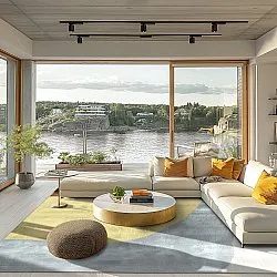 Tapete Wilton - Barcelona (amarelo)