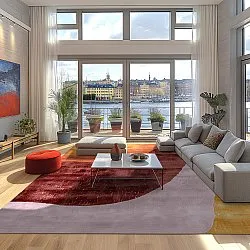 Tapete Wilton - Barcelona (roxo)