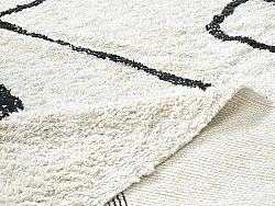 Tapetes felpudos - Bavello Natural Cotton Shaggy (offwhite/preto)