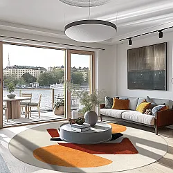 Tapete redondo - Beira (multicolorido)