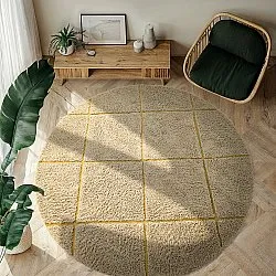 Tapete redondo - Bellevue Natural Cotton Shaggy (bež/rjava)