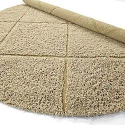 Tapete redondo - Bellevue Natural Cotton Shaggy (bež/rjava)