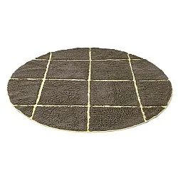 Tapete redondo - Bellevue Natural Cotton Shaggy (rjava/rumena)