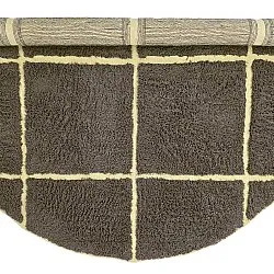 Tapete redondo - Bellevue Natural Cotton Shaggy (rjava/rumena)