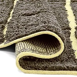 Tapete redondo - Bellevue Natural Cotton Shaggy (rjava/rumena)