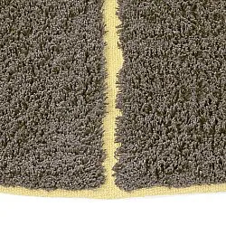 Tapete redondo - Bellevue Natural Cotton Shaggy (rjava/rumena)