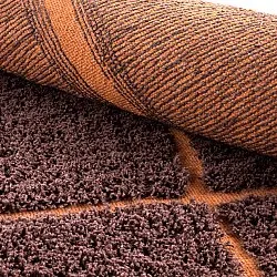 Tapetes felpudos - Bellevue Natural Cotton Shaggy (rdeča/oranžna)