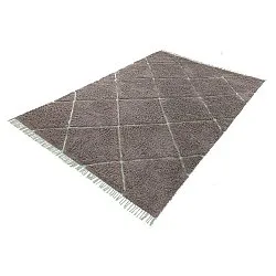 Tapetes felpudos - Bellevue Natural Cotton Shaggy (taupe/zelena)