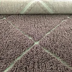 Tapetes felpudos - Bellevue Natural Cotton Shaggy (taupe/zelena)