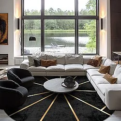 Tapete redondo - Bellizzi (preto)