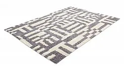 Tapetes felpudos - Bergamo Natural Cotton Shaggy (cinza/branco)