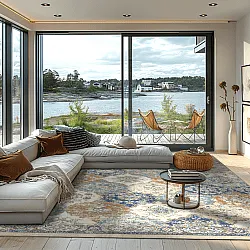 Tapete Wilton - Bohemia (azul/multicolorido)