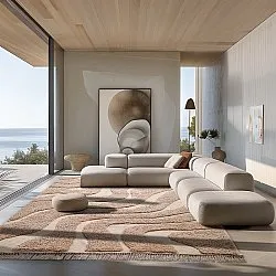 Tapetes felpudos - Bonnie Natural Cotton Shaggy (bege)