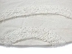 Tapete redondo - Bonnie Natural Cotton Shaggy (offwhite)