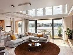 Tapete redondo - Bovera (marrom/vermelho)