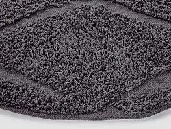 Tapete redondo - Brynn Natural Cotton Shaggy (preto)