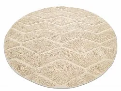 Tapete redondo - Brynn Natural Cotton Shaggy (bege)