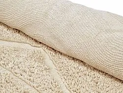 Tapete redondo - Brynn Natural Cotton Shaggy (bege)