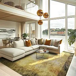 Tapete Wilton - Campana (bege/amarelo)