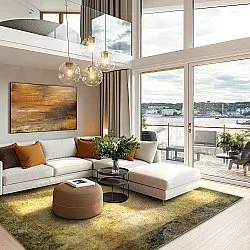 Tapete Wilton - Campana (bege/amarelo)