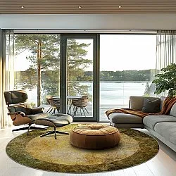 Tapete redondo - Campana (bege/amarelo)