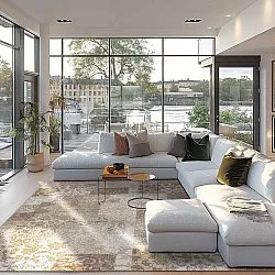 Tapete Wilton - Carthage (bege)