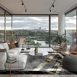 Tapete Wilton - Castello (preto/branco)