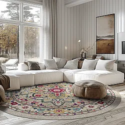 Tapete redondo - Castro (multicolorido)