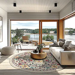 Tapete redondo - Castro (multicolorido)