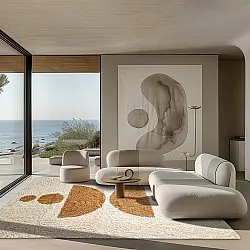 Tapetes felpudos - Cervia Natural Cotton Shaggy (bege)