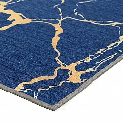 Tapete Wilton - Cesina (azul/dourado)