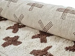 Tapete redondo - Chesley Natural Cotton Shaggy (bege)