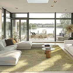 Tapete Wilton - Chodos (dourado)