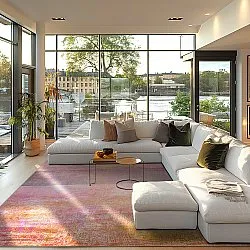 Tapete Wilton - Cicoria (rosa/roxo)