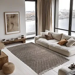 Tapetes felpudos - Conara Natural Cotton Shaggy (taupe)