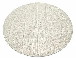 Tapete redondo - Cremona Natural Cotton Shaggy (offwhite)