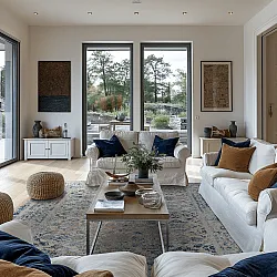 Tapete Wilton - Denizli (azul)