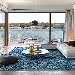 Tapete Wilton - Douz (azul)