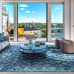 Tapete Wilton - Douz (azul)