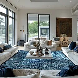 Tapete Wilton - Douz (azul)