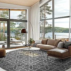 Tapete redondo - Draham (cinza)